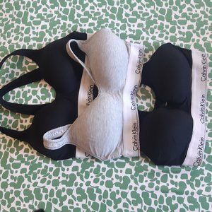 Calvin Klein padded bralettes